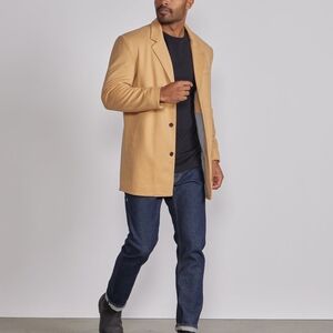 BYLT Basics Men's Caramel Tan Coastal Overcoat Rare Color